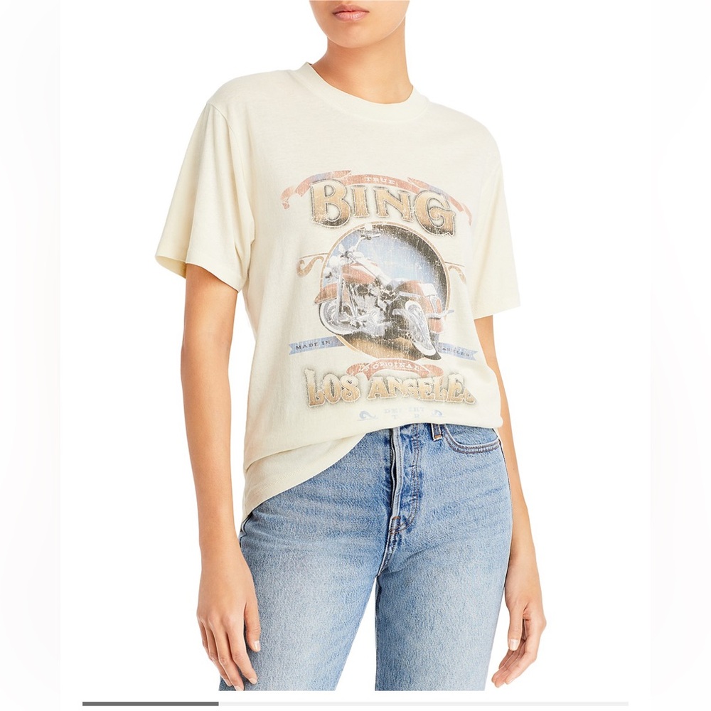 Anine Bing Lili Cotton Biker Tee